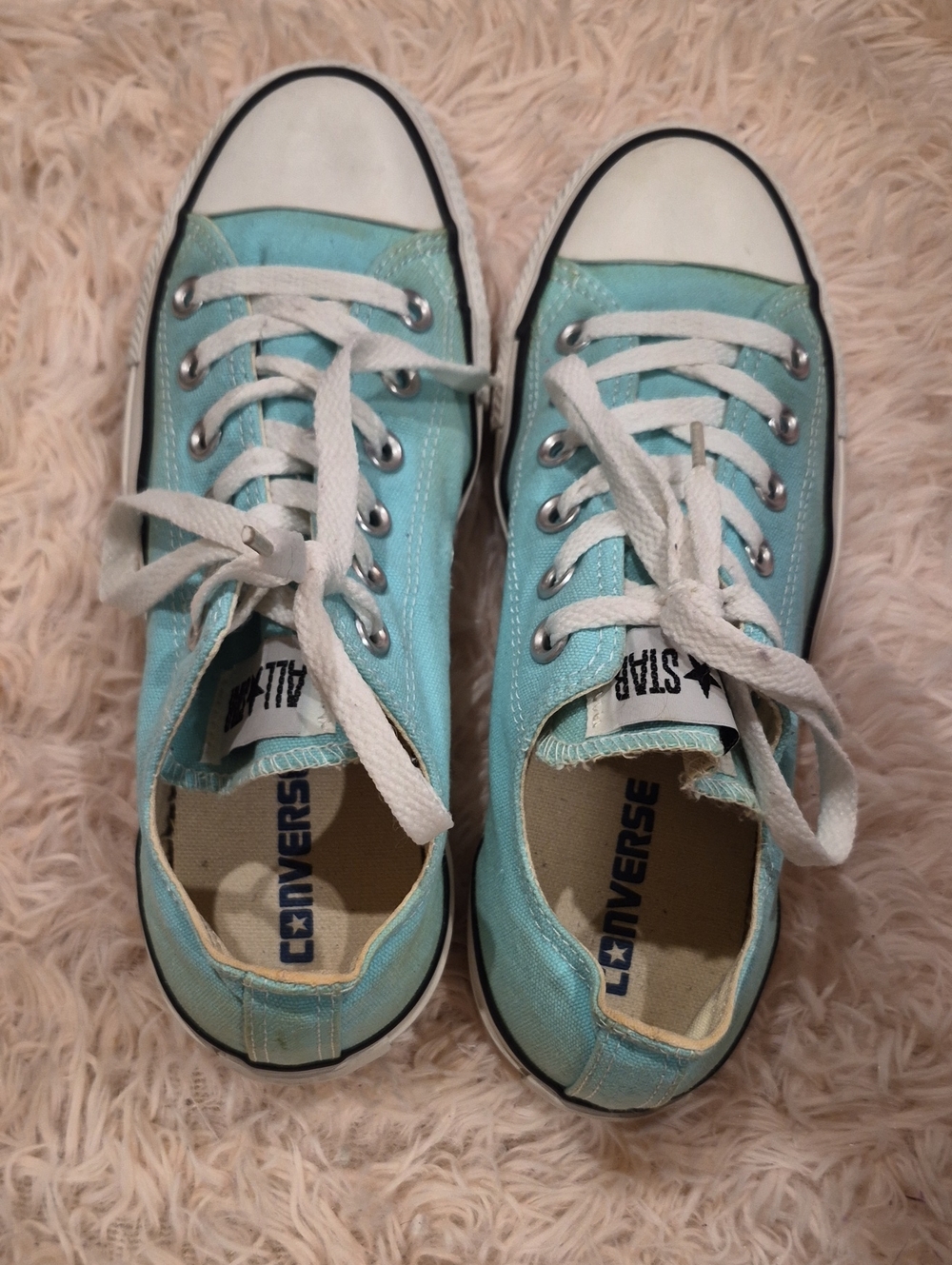 Converse Womens Low Top Sneakers - Aqua